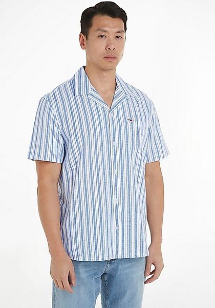 Tommy Jeans Kurzarmhemd TJM STRIPE LINEN günstig online kaufen