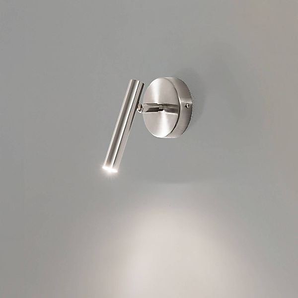 Wandleuchte Sopel, silber, 1-flammig, Stahl, G9, Höhe 15 cm günstig online kaufen