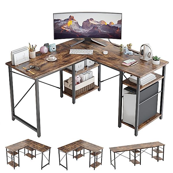 Bestier Gamingtisch 120/240 cm Eckschreibtisch Gaming günstig online kaufen