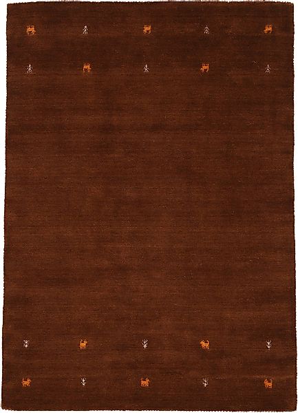 carpetfine Wollteppich »Gabbeh Uni, auch als Läufer und Rund erhältlich«, r günstig online kaufen