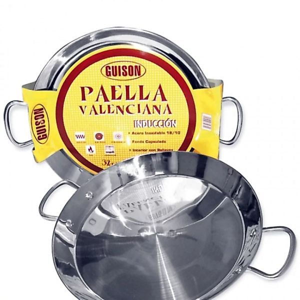 Paella-pfanne Guison 74046 Edelstahl (46 Cm) günstig online kaufen