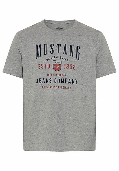 MUSTANG Kurzarmshirt "Alex Logoprint" kurzarm, mit Logoprint günstig online kaufen