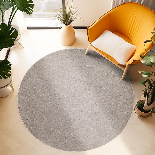 SIMPEX24 Teppich Unicolor - Einfarbig, Rund, günstig online kaufen