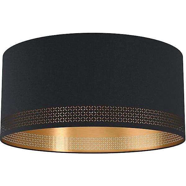 Deckenleuchte Esteperra mit Stanzung schwarz/gold günstig online kaufen
