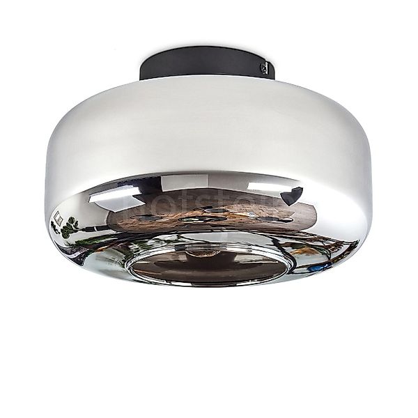 hofstein Deckenleuchte runde Deckenlampe aus Metall/Glas günstig online kaufen