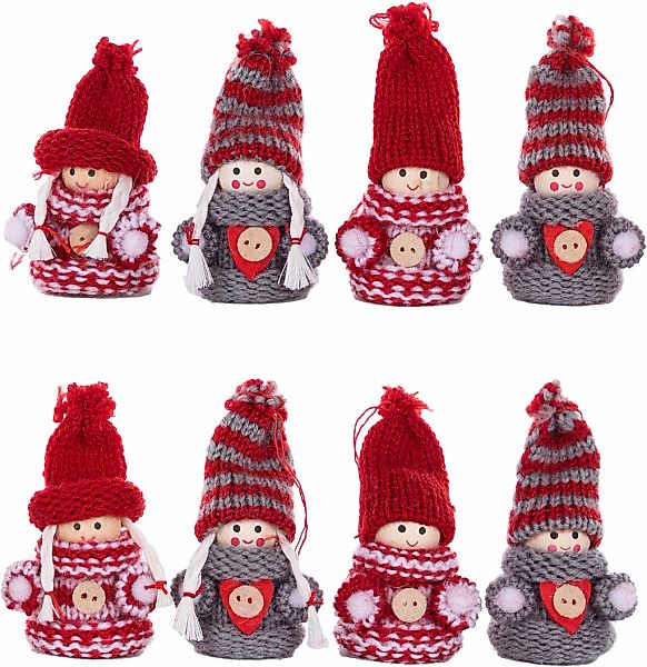 Myflair Möbel & Accessoires Weihnachtsfigur "Weihnachtsdeko rot" Wollwichte günstig online kaufen