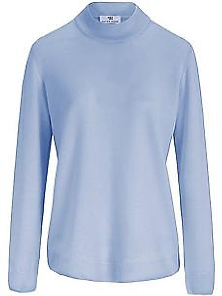 Pullover aus 100% Schurwolle Pure Tasmanian Wool Peter Hahn blau günstig online kaufen