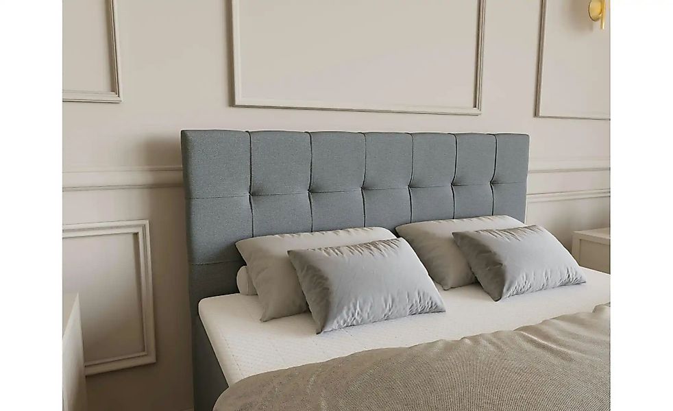 Boxbett mit Bettkasten und Topper Dartford ¦ grau ¦ Maße (cm): B: 140 H: 10 günstig online kaufen