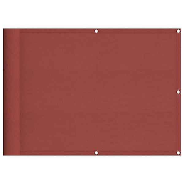 vidaXL Balkonsichtschutz Balkon-Sichtschutz Terrakotta 75x700 cm günstig online kaufen