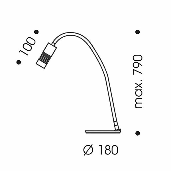 OLIGO A little bit colour Tischlampe chrom/weiß günstig online kaufen