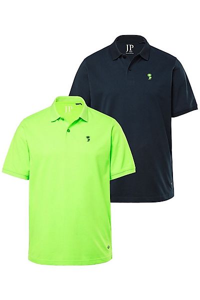 JP1880 Poloshirt Poloshirts 2er-Pack Halbarm Piqué Bruststick günstig online kaufen