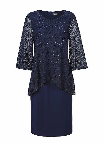 GOLDNER Etuikleid "Kurzgröße Kleid mit feinem Spitzenüberwurf" Spitze günstig online kaufen