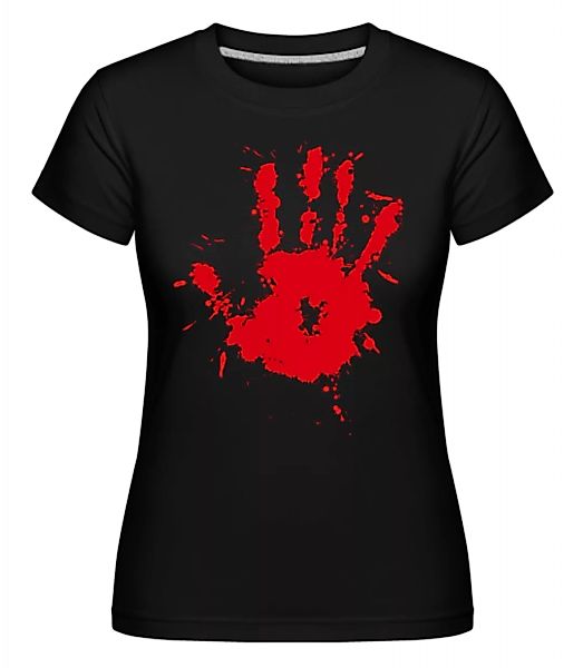 Blutiger Handabdruck · Shirtinator Frauen T-Shirt günstig online kaufen