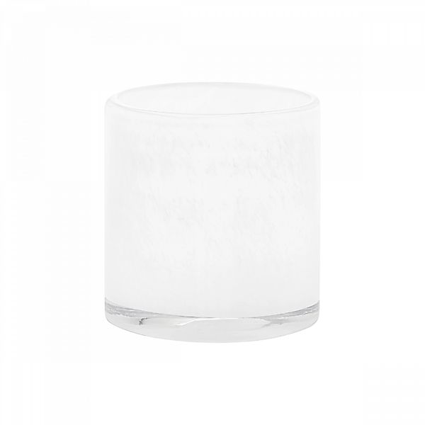 Farbiges Glaswindlicht Saga M H:12 cm L: 12cm White günstig online kaufen