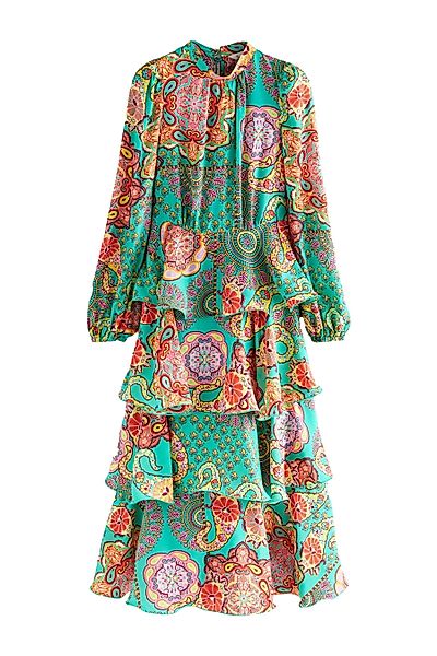 Next Maxikleid N. Premium gestuftes Boho-Maxikleid, günstig online kaufen