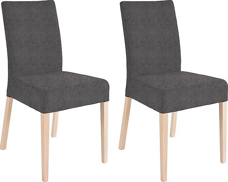 Home affaire 4-Fußstuhl "Umag" (Set) 2 Stk.Sitz und Rücken gepolstert günstig online kaufen