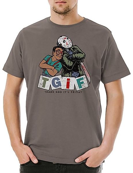 Urban Backwoods Print-Shirt TGIF I Herren T-Shirt Thank God It's The Friday günstig online kaufen