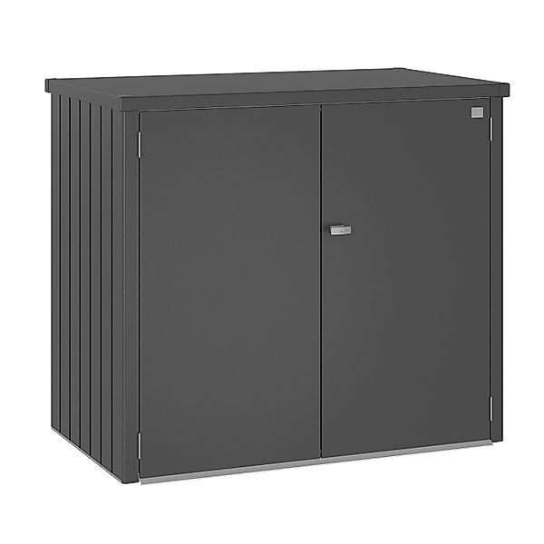 Biohort Mülltonnenbox Alex Duo 129 cm x 147 cm x 88 cm Dunkelgrau-Metallic günstig online kaufen