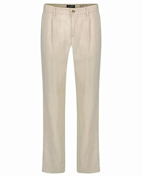 Marc O'Polo Chinohose Herren Leinenhose OSBY JOGGER PLEATS Tapered Fit (1-t günstig online kaufen