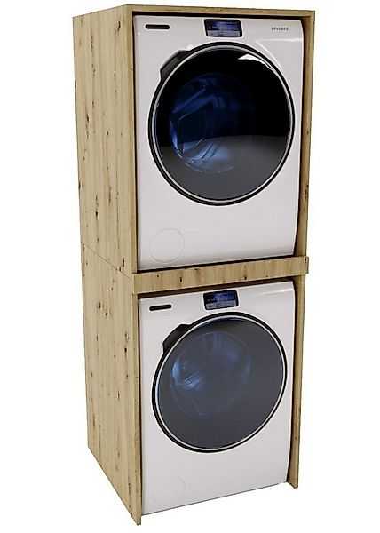 Raumhirsch Furniture Waschmaschinenumbauschrank für zwei Geräte – stabiler günstig online kaufen