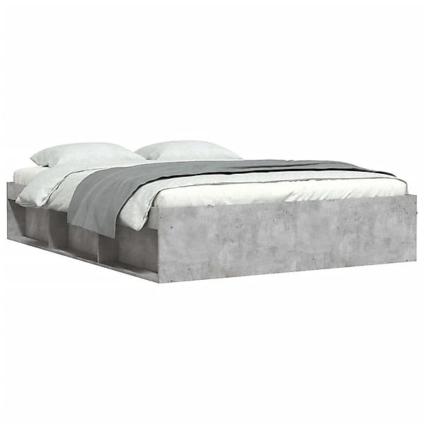 vidaXL Bettgestell Betongrau 140x200 cm1908086 günstig online kaufen