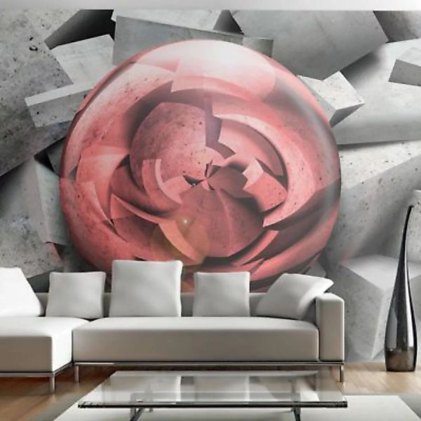 artgeist Fototapete Stone rose grau/rot Gr. 100 x 70 günstig online kaufen