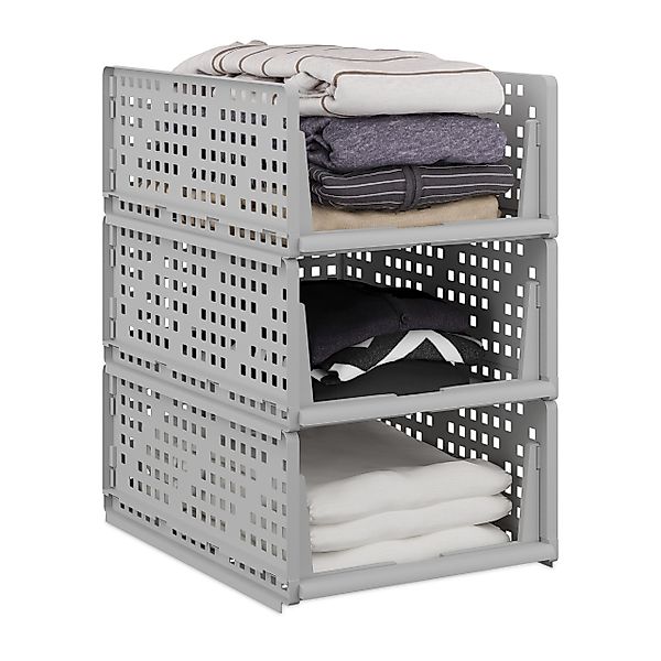 relaxdays Aufbewahrungsbox Schrank Organizer im 3er günstig online kaufen