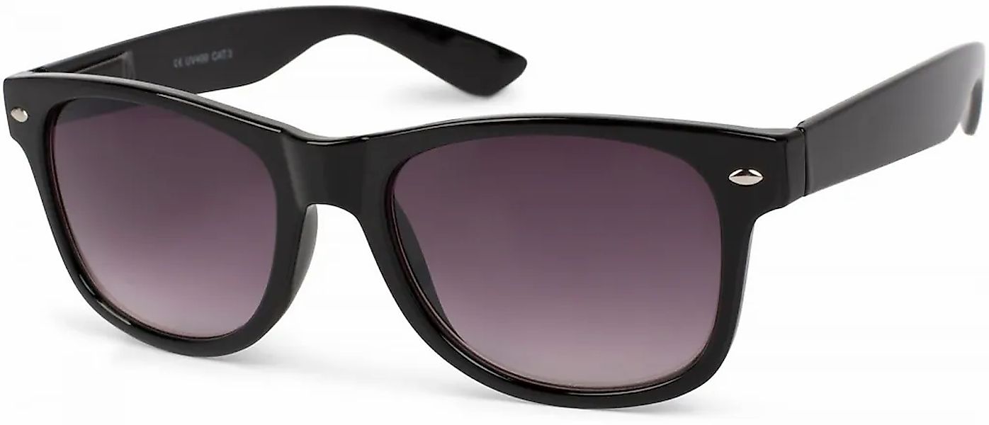 styleBREAKER Wayfarer "Nerd Sonnenbrille mit Rechteckigen Gläsern" 1 Stk. günstig online kaufen