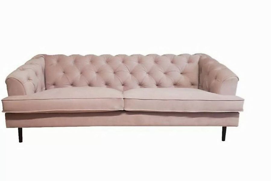 KAWOLA 3-Sitzer MIRA, Sofa Couch Stoff hellrosa 223x94 cm günstig online kaufen