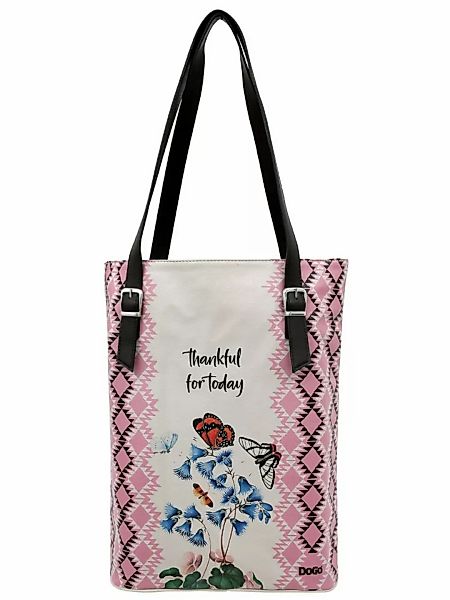 DOGO Umhängetasche "Damen Tall Bag Thankful For Today Vegan Damen Handtasch günstig online kaufen