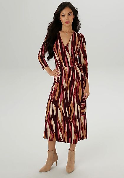 Aniston SELECTED Jerseykleid in femininer Wickel-Optik günstig online kaufen
