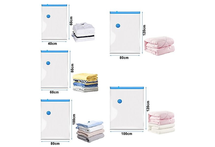 Clanmacy Sitzsack 6x Vakuumbeutel Vacuumbeutel Vakuumtasche Aufbewahrungsbe günstig online kaufen