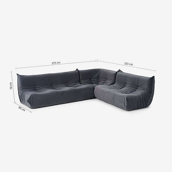 Nobelaa Ecksofa Modulares Ecksofa "Blossom" 3+2+1 günstig online kaufen