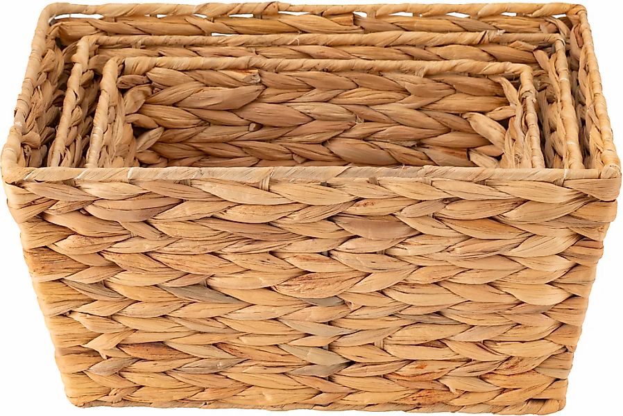 ECHTWERK Aufbewahrungskorb "Rechteckiger Flechtkorb", (Set, 3 St.), aus Was günstig online kaufen