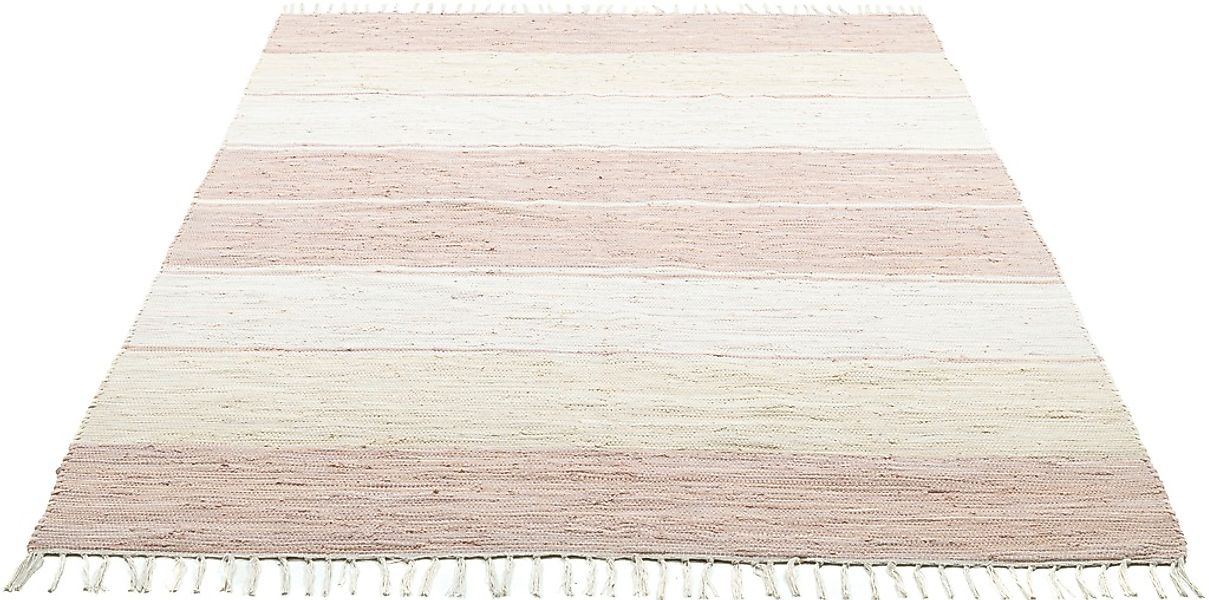 my home Teppich »Alizee«, rechteckig, 5 mm Höhe, Wendeteppich, reine Baumwo günstig online kaufen