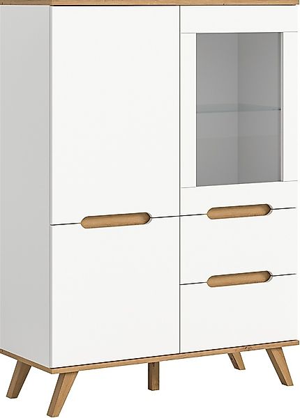 Home affaire Highboard »Alesund, Höhe 140cm, 2 Türen, 1 Schubkasten,konisch günstig online kaufen