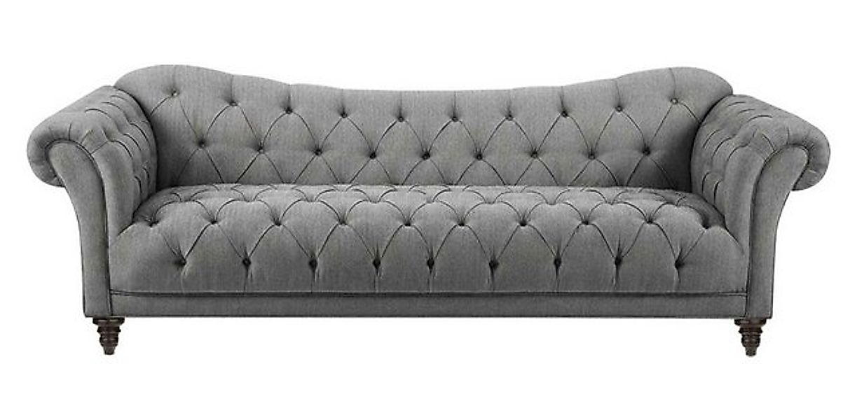 JVmoebel Chesterfield-Sofa, Beige Couch mit knöpfen Chesterfield Sofa Polst günstig online kaufen