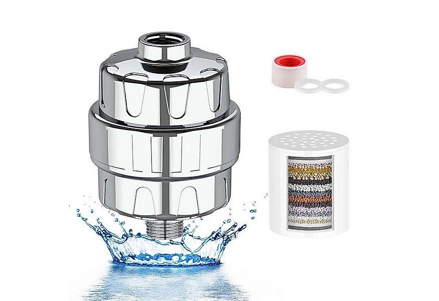 Mutig Regenduschkopf 15 Stufen Duschfilter,Wasserfilter Dusche mit 3 Filter günstig online kaufen