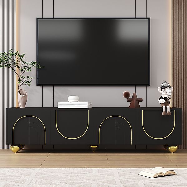 Ulife Lowboard TV-Schrank mit 4 Türen, günstig online kaufen