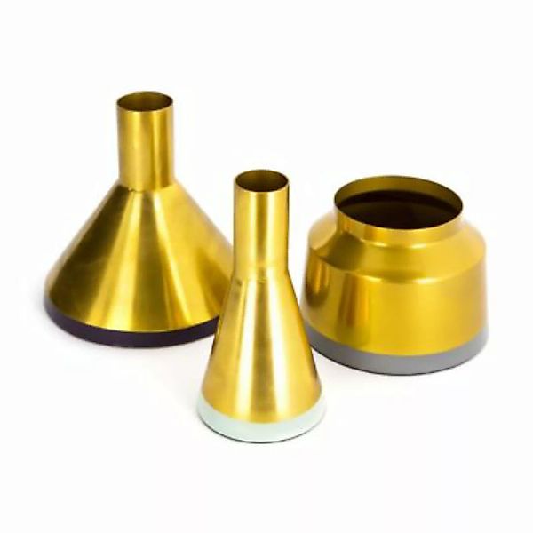 Kayoom Vasen Vasen 3er Set Culture 140 Gold / Mint / Pflaume / Grau gold günstig online kaufen