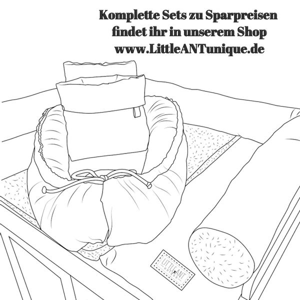 LittleANTunique Nestchenschlange Bettschlange, Wickeltischumrandung cord gr günstig online kaufen