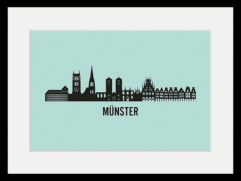 queence Bild »Münster Skyline«, Städte-Stadt-Deutschland-Kirche-Gebäude-Sch günstig online kaufen