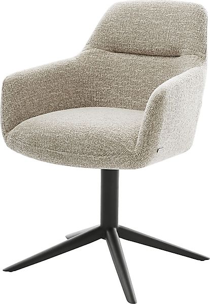 DELIFE Polsterstuhl Pejo-Flex, Fußkreuz Schwarz Webstoff günstig online kaufen