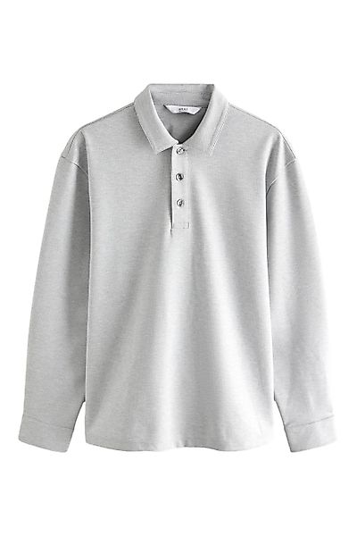 Next Langarm-Poloshirt Langärmeliges, elegantes Poloshirt mit günstig online kaufen