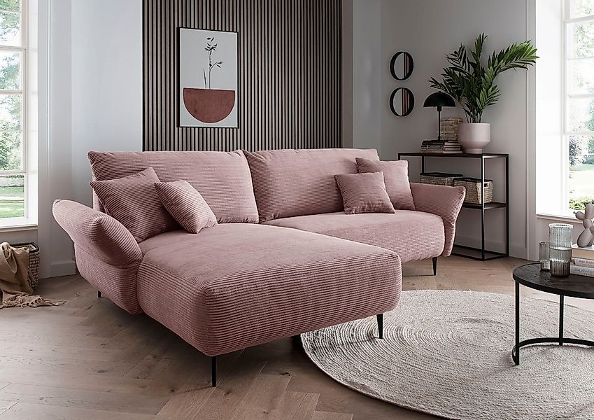 Home affaire Ecksofa "Amarena L-Form" inklusive Armlehnenverstellfunktion, günstig online kaufen