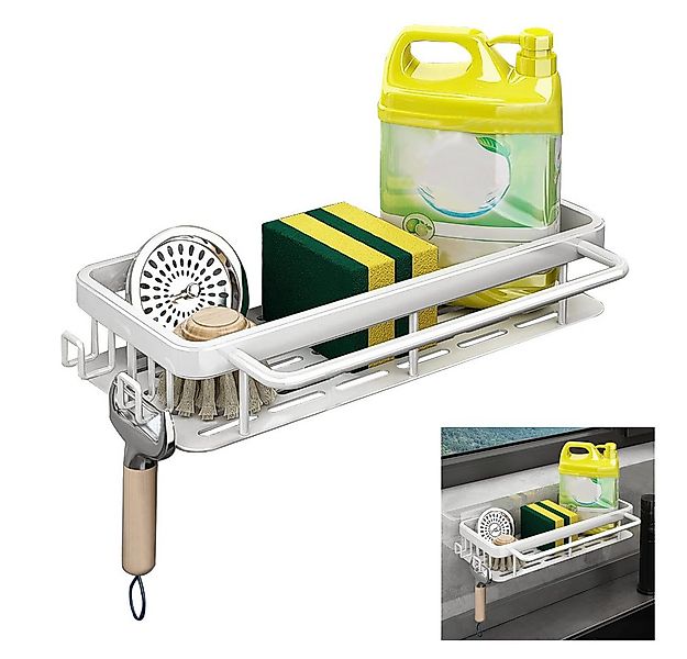 NUODWELL Küchenorganizer-Set Spülbecken Organizer Schwammhalter mit Spültuc günstig online kaufen