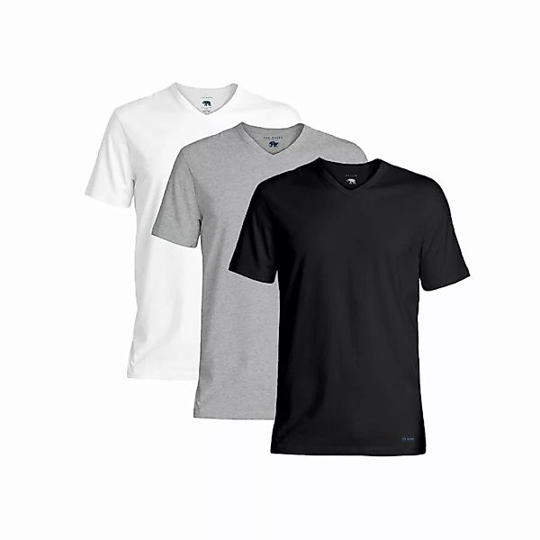 TED BAKER Herren T-Shirt 3er Pack - V-Ausschnitt, Kurzarm, Cotton Stretch günstig online kaufen