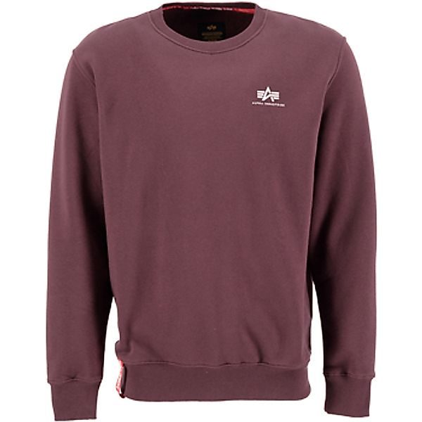 Alpha  Sweatshirt Basic Sweater Small Logo - deep maroon günstig online kaufen