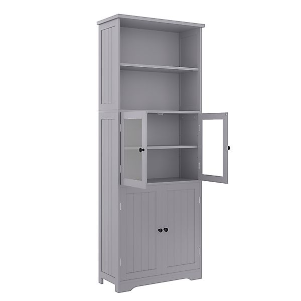 Badezimmerschrank, Hochschrank Eleganter mit Stauraum verstellbar 160 cm Gl günstig online kaufen