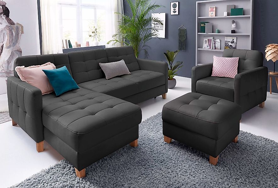 exxpo - sofa fashion Ecksofa »Elio, kompakt und komfortabel, bequem und zei günstig online kaufen